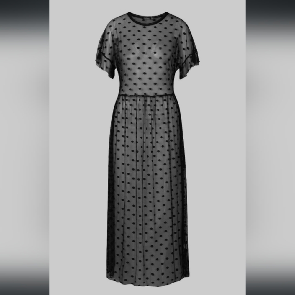 Tall Mesh Midi Dress